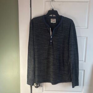 Lucky Brand size L grey Henley